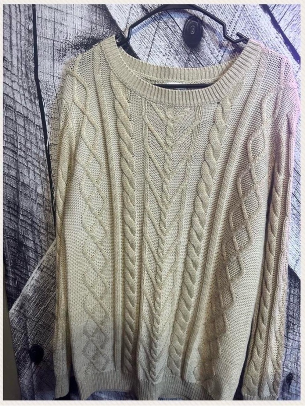 En Crème Cable Knit Pullover - Cream